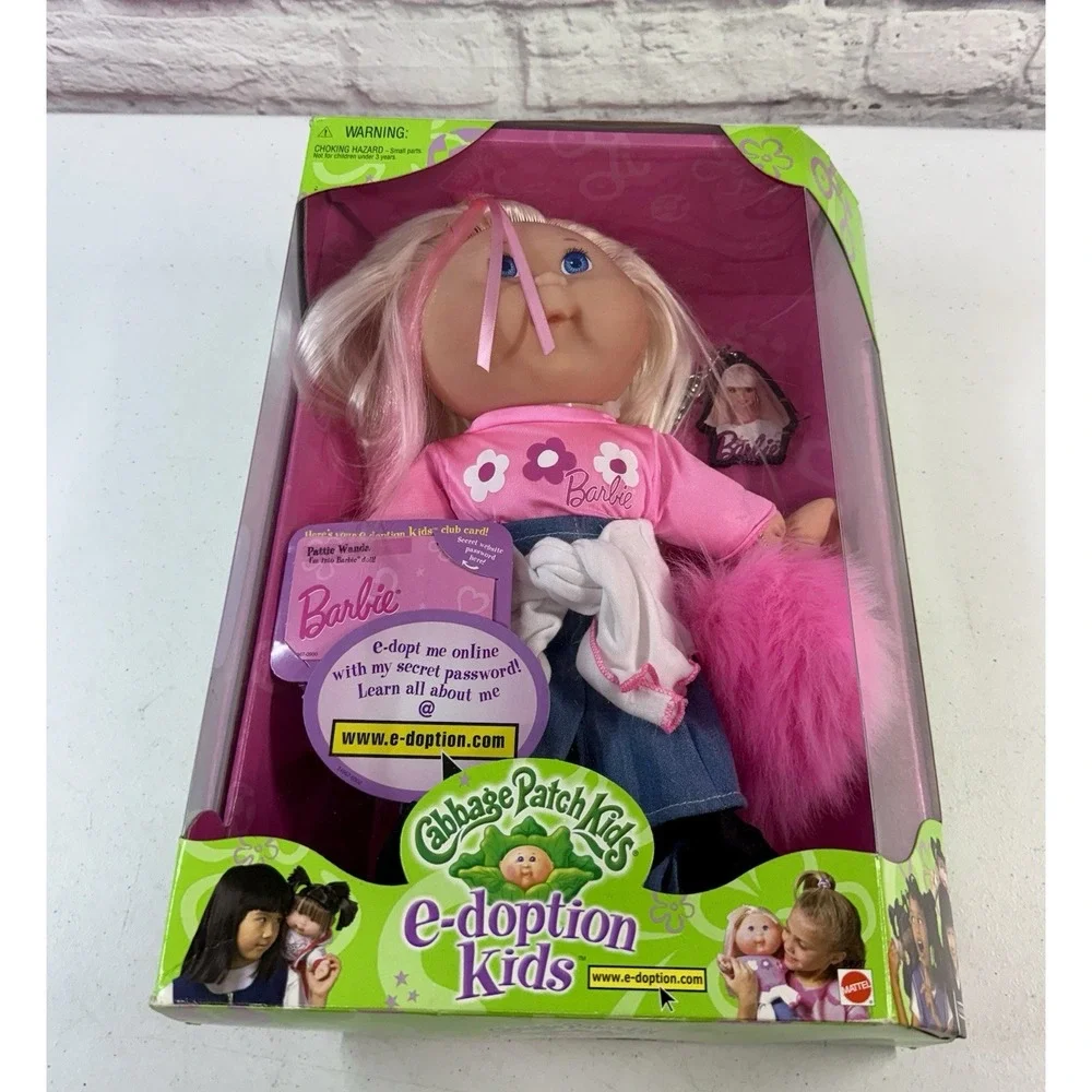 Cabbage Patch Kids e-doption Barbie Doll 1999 Mattel NRFB Rare CPK Crossover